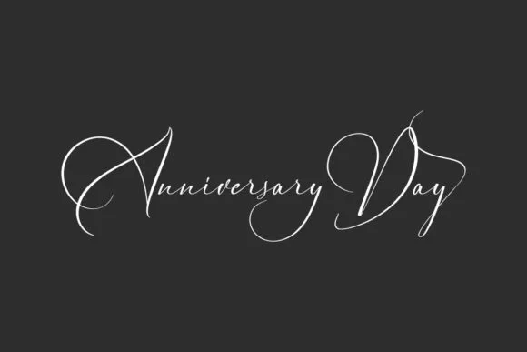 Anniversary Day Font Poster 1