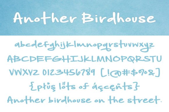 Another Birdhouse Font Poster 2