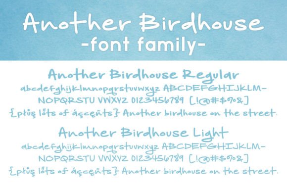 Another Birdhouse Font Poster 3