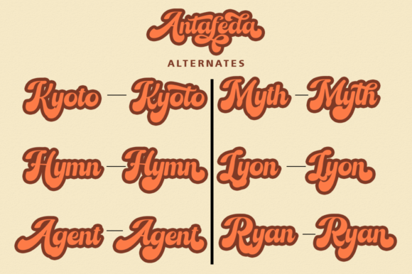 Antafeda Font Poster 5
