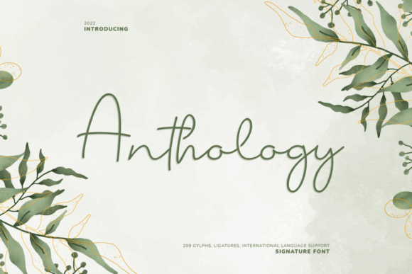 Anthology Font