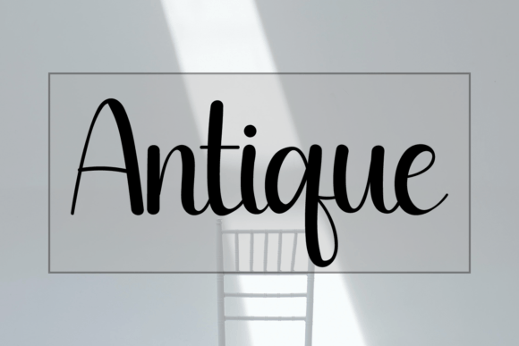 Antique Font Poster 1