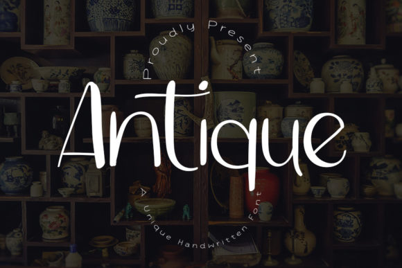 Antique Font Poster 1