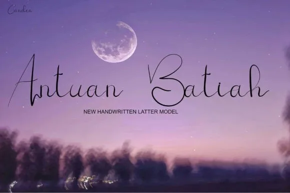 Antuan Batiah Font Antuan Batiah Font Poster 1