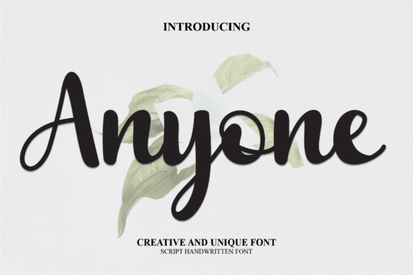 Anyone Font Poster 1