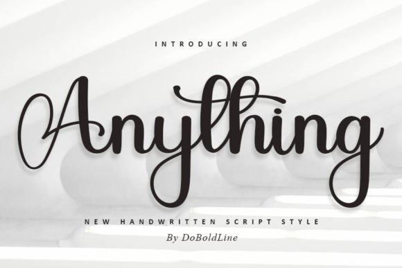 Anything Font Poster 1