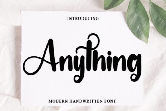 Anything Font
