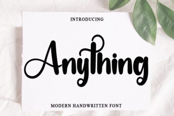 Anything Font Poster 1