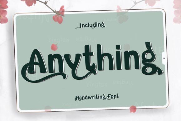 Anything Font Poster 1