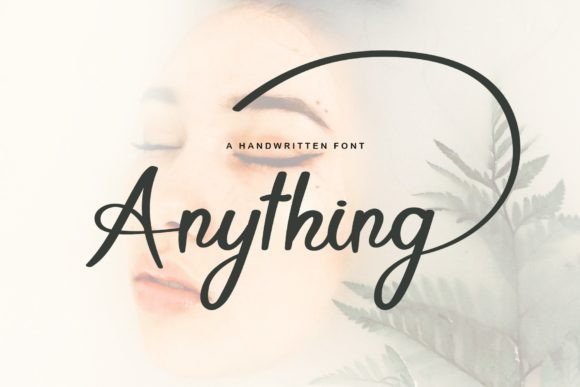 Anything Font Poster 1