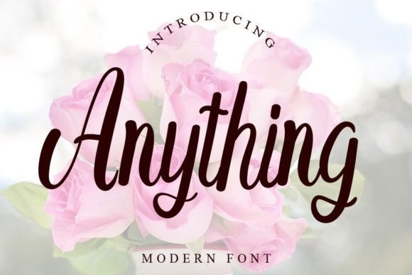 Anything Font Poster 1