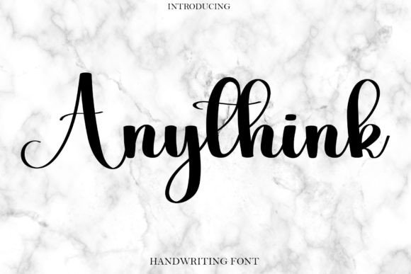 Anythink Font Poster 1