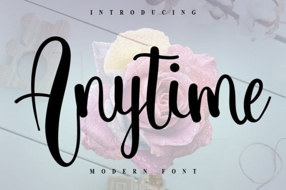 Anytime Font Poster 1