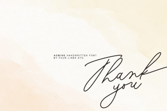Aomine Font Poster 11