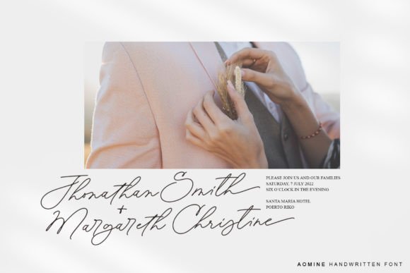 Aomine Font Poster 4