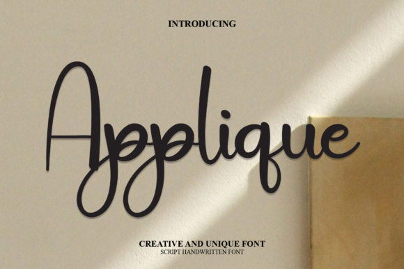 Applique Font Poster 1