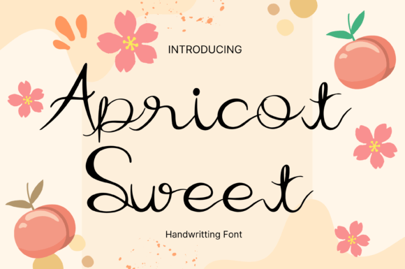 Apricot Sweet Font Poster 1