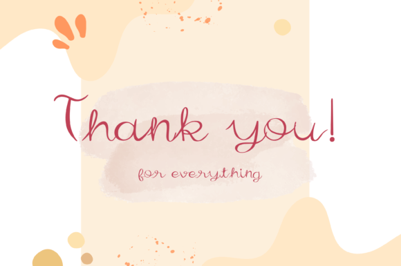 Apricot Sweet Font Poster 7