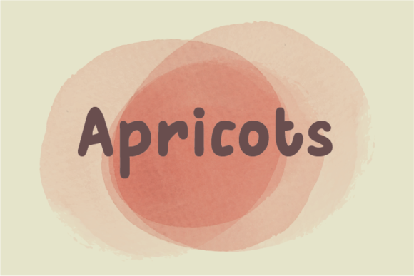 Apricots Font Poster 1
