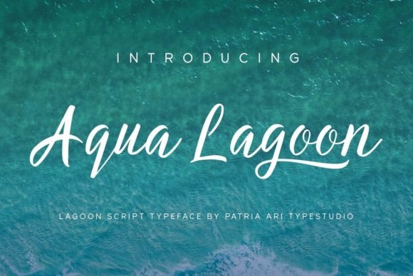 Aqua Lagoon Font Poster 1