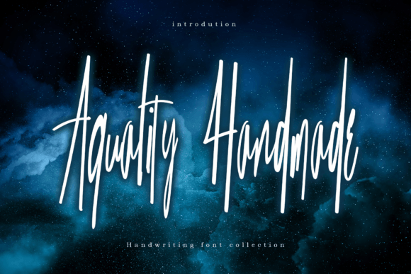 Aquality Handmade Font Poster 1