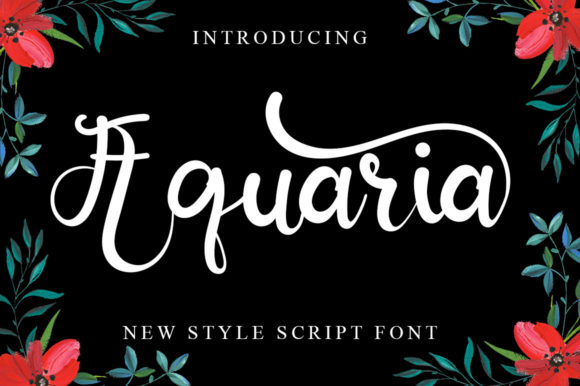 Aquaria Font Poster 1