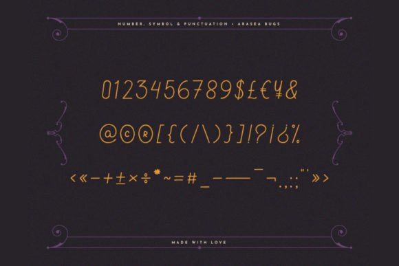 Arasea Bugs Font Poster 9