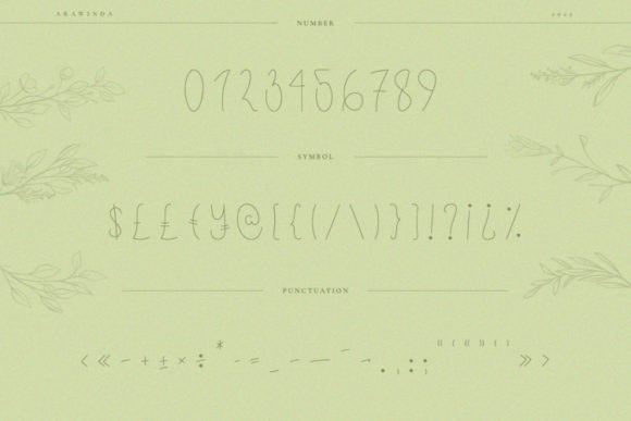 Arawinda Font Poster 8