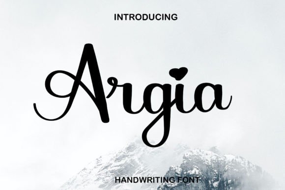 Argia Font Poster 1
