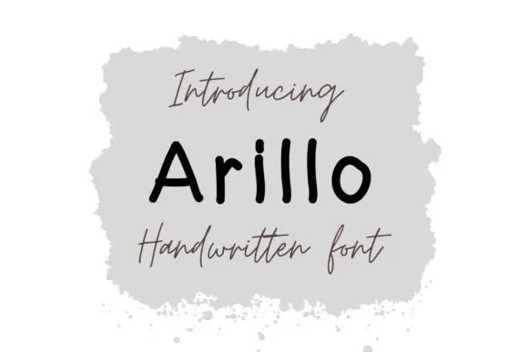 Arillo Font Arillo Font Poster 1