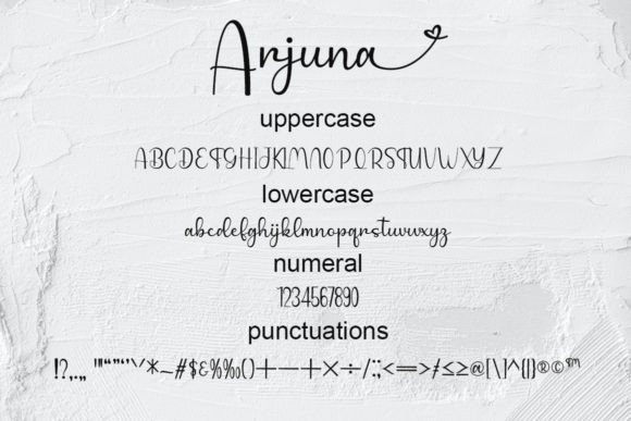 Arjuna Font Poster 4