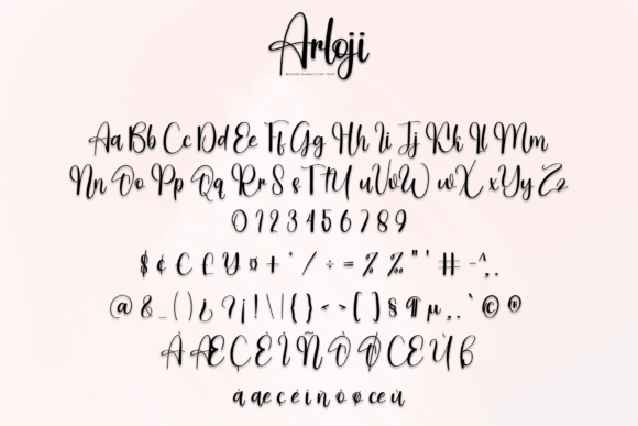 Arloji Font Poster 6