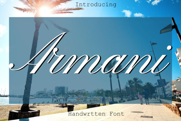 Armani Font Poster 1