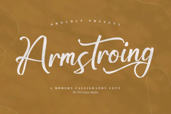 Armstroing Font Poster 1