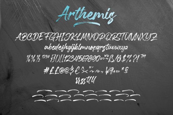 Arthemis Font Poster 8