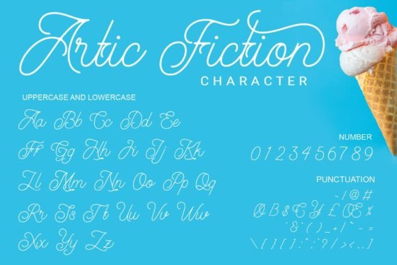 Artic Fiction Font Poster 5