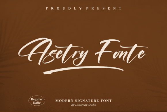 Asetry Fonte Font Poster 1