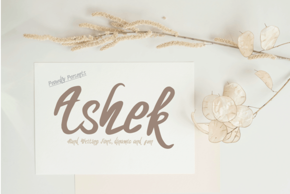 Ashek Font Poster 1