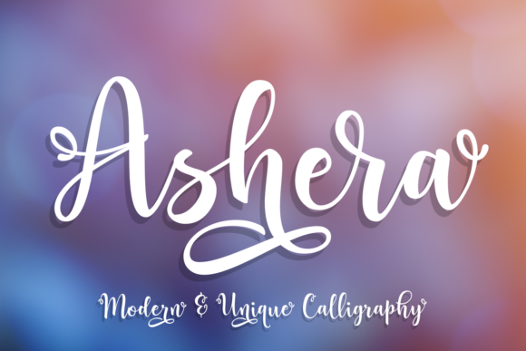 Ashera Font Poster 1