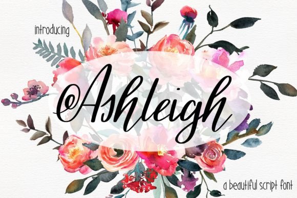 Ashleigh Font Poster 1