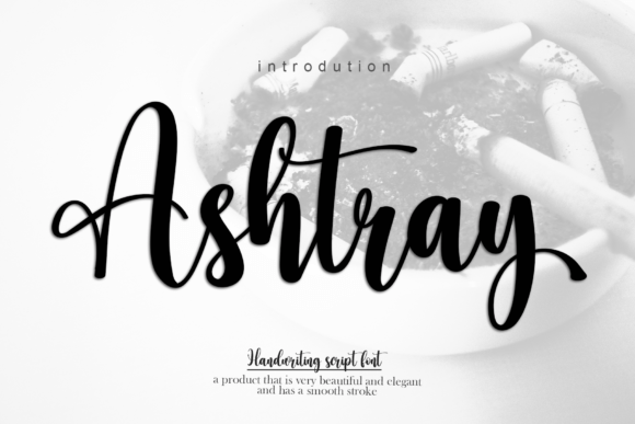 Ashtray Font Poster 1