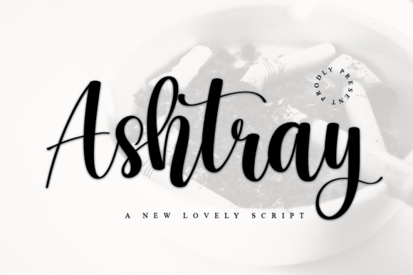 Ashtray Font Poster 1