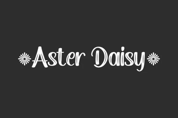 Aster Daisy Font Aster Daisy Font Poster 1