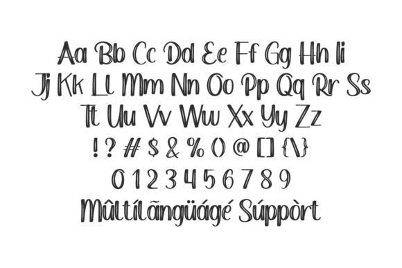 Aster Daisy Font Poster 4