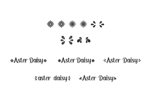 Aster Daisy Font Poster 6