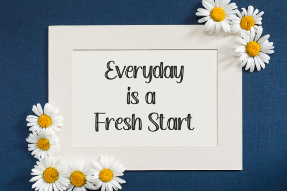 Aster Daisy Font Poster 8