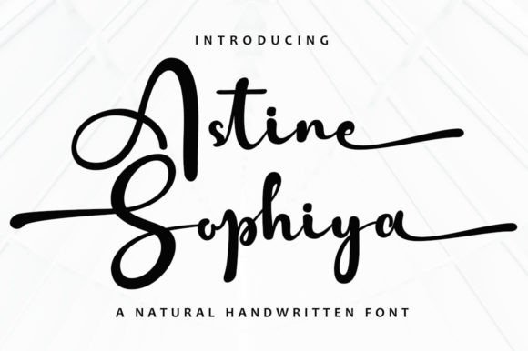 Astine Sophiya Font Poster 1