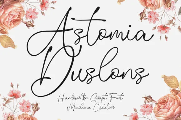Astomia Duslons Font Astomia Duslons Font Poster 1