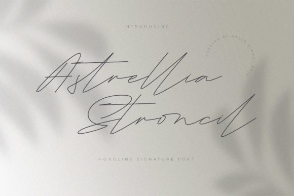 Astrellia Stroncil Font Poster 1