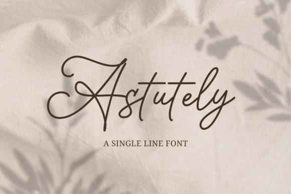 Astutely Font Poster 1